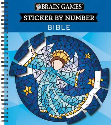 Brain Games - Sticker by Number : Bible (28 images à coller) - Brain Games - Sticker by Number: Bible (28 Images to Sticker)
