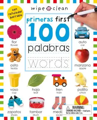 Wipe Clean : Les 100 premiers mots Bilingue - Wipe Clean: First 100 Words Bilingual