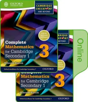 Complete Mathematics for Cambridge Lower Secondary Book 3 : Print and Online Student Book (en anglais) - Complete Mathematics for Cambridge Lower Secondary Book 3: Print and Online Student Book