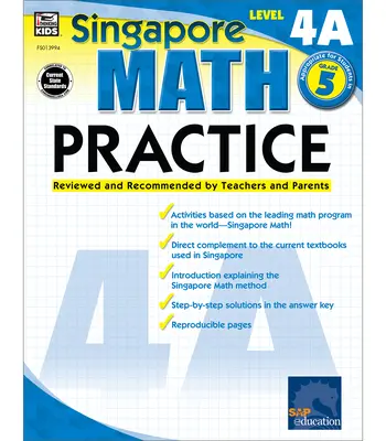 Pratique des mathématiques, 5e année : revue et recommandée par les enseignants et les parents - Math Practice, Grade 5: Reviewed and Recommended by Teachers and Parents