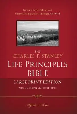 Charles F. Stanley Life Principles Bible-NASB-Gros caractères - Charles F. Stanley Life Principles Bible-NASB-Large Print