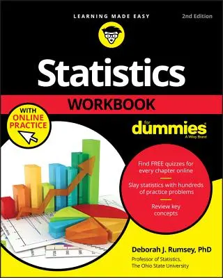 Statistics Workbook For Dummies with Online Practice (Manuel de statistiques pour les nuls avec entraînement en ligne) - Statistics Workbook For Dummies with Online Practice