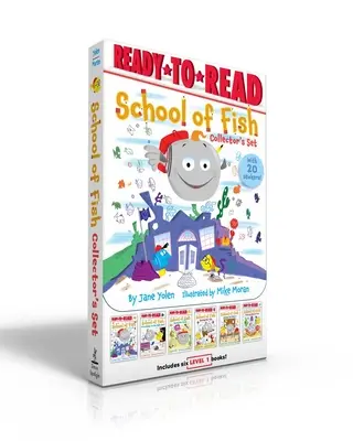 Coffret de collection L'école des poissons (avec 20 autocollants !): L'école des poissons ; L'amitié en haute mer ; La course des vagues ; La marée montante ; L'épreuve de l'eau. - School of Fish Collector's Set (with 20 Stickers!): School of Fish; Friendship on the High Seas; Racing the Waves; Rocking the Tide; Testing the Water