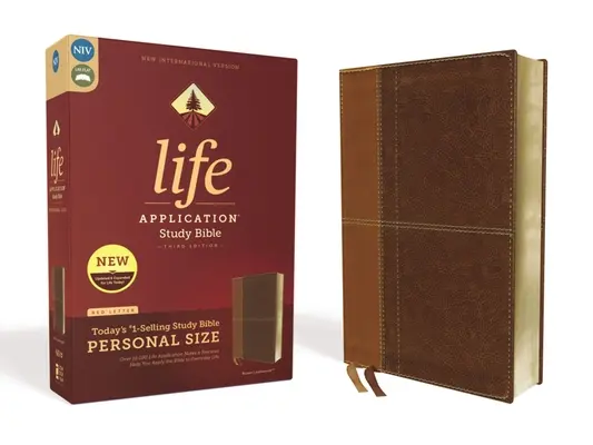 Niv, Life Application Study Bible, 3e édition, Personal Size, Leathersoft, Brown, Red Letter Edition - Niv, Life Application Study Bible, Third Edition, Personal Size, Leathersoft, Brown, Red Letter Edition