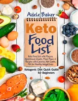 Keto Food List : Guide rapide du régime cétogène pour les débutants : Liste d'aliments cétogènes avec macros, tableaux nutritionnels, plans de repas et recettes avec calories. - Keto Food List: Ketogenic Diet Quick Guide for Beginners: Keto Food List with Macros, Nutritional Charts Meal Plans & Recipes with Cal