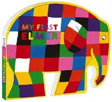 Mon premier Elmer - Livre en carton - My First Elmer - Shaped Board Book