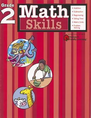 Compétences en mathématiques : Grade 2 (Flash Kids Harcourt Family Learning) - Math Skills: Grade 2 (Flash Kids Harcourt Family Learning)