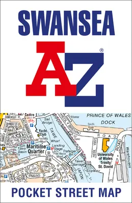 Swansea, carte des rues de poche A-Z - Swansea A-Z Pocket Street Map