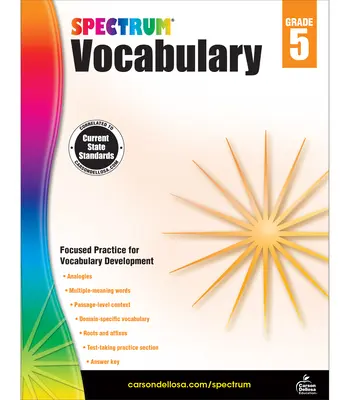 Spectrum Vocabulaire, 5e année - Spectrum Vocabulary, Grade 5