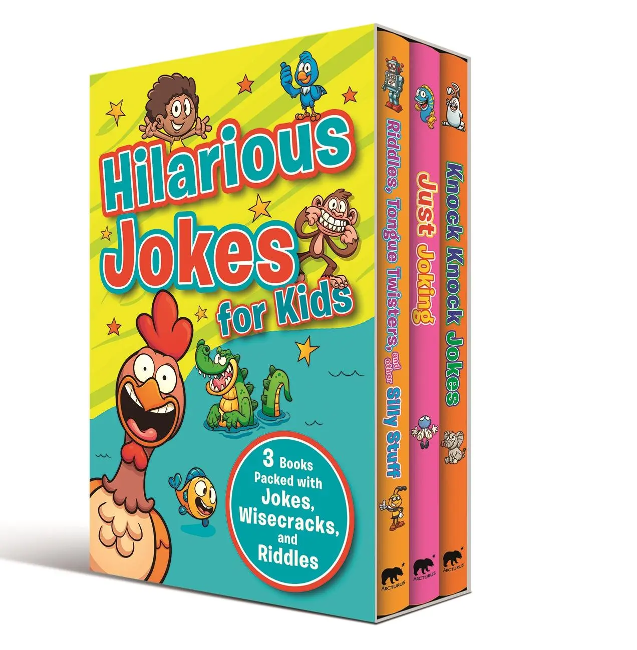 Blagues hilarantes pour enfants - 3 livres remplis de blagues, de sarcasmes et de devinettes - Hilarious Jokes for Kids - 3 Books packed with jokes, wisecracks, and riddles