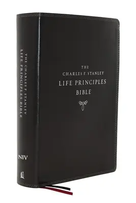 Niv, Charles F. Stanley Life Principles Bible, 2e édition, Leathersoft, noir, indexation au pouce, impression confortable : Sainte Bible, Nouvelle Version Internationale - Niv, Charles F. Stanley Life Principles Bible, 2nd Edition, Leathersoft, Black, Thumb Indexed, Comfort Print: Holy Bible, New International Version
