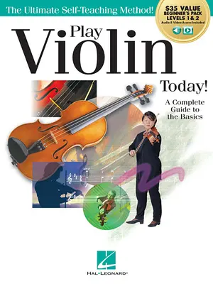 Jouer du violon aujourd'hui&nbsp;! Pack débutant : Livres de méthode pour les niveaux 1 et 2, plus accès audio et vidéo en ligne - Play Violin Today! Beginner's Pack: Method Books for Levels 1 & 2 Plus Online Audio & Video Access