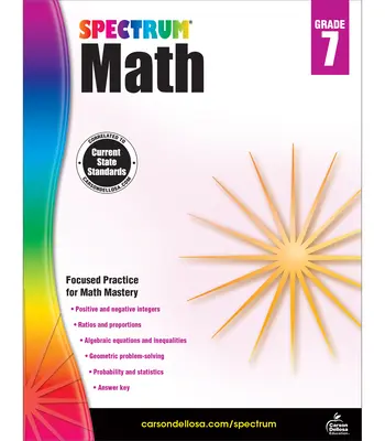 Cahier d'exercices de mathématiques Spectrum, 7e année - Spectrum Math Workbook, Grade 7