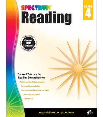 Cahier d'exercices de lecture Spectrum, 4e année - Spectrum Reading Workbook, Grade 4