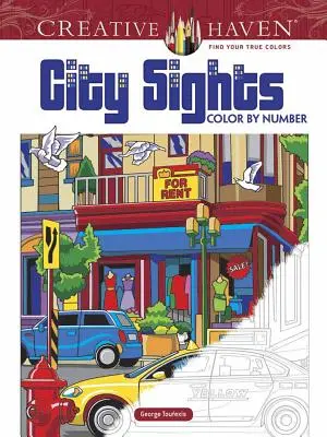 Livre de coloriage Creative Haven City Sights - Creative Haven City Sights Color by Number