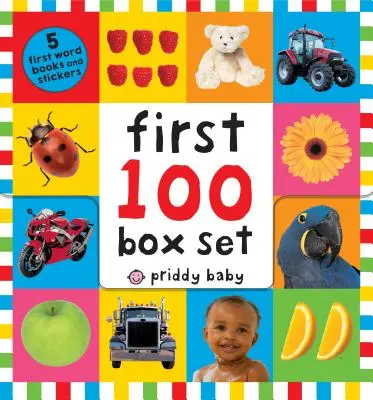 Coffret First 100 PB (5 livres) : Les 100 premiers mots ; Les 100 premiers animaux ; Les 100 premiers camions et les choses qui marchent ; Les 100 premiers chiffres ; Les 100 premières couleurs, Abc, Num... - First 100 PB Box Set (5 Books): First 100 Words; First 100 Animals; First 100 Trucks and Things That Go; First 100 Numbers; First 100 Colors, Abc, Num