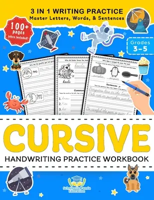 Livre d'exercices d'écriture cursive pour les élèves de 3e, 4e et 5e année : Le livre de traçage des lettres en cursive, le manuel d'écriture cursive pour les enfants afin de maîtriser les lettres, les mots et les symboles de l'écriture cursive, le livre de traçage des lettres en cursive pour les en - Cursive Handwriting Practice Workbook for 3rd 4th 5th Graders: Cursive Letter Tracing Book, Cursive Handwriting Workbook for Kids to Master Letters, W