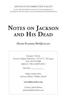 Notes sur Jackson et ses morts - Notes on Jackson and His Dead
