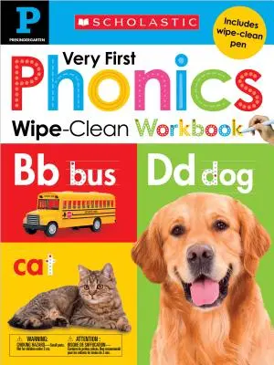 Very First Phonics Pre-K Wipe-Clean Workbook : Scholastic Early Learners (Wipe-Clean) - Very First Phonics Pre-K Wipe-Clean Workbook: Scholastic Early Learners (Wipe-Clean)