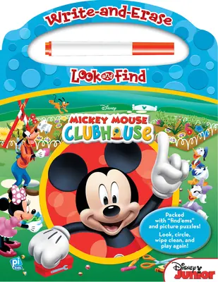 Disney - Mickey Mouse Clubhouse - Tableau d'écriture et d'effacement pour chercher et trouver [avec marqueur]. - Disney - Mickey Mouse Clubhouse - Write-And-Erase Look and Find Wipe Clean Board [With Marker]