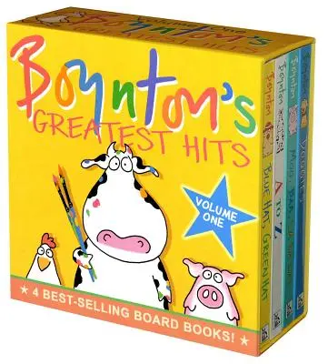 Les plus grands succès de Boynton dans la grande boîte bleue : Moo, Baa, La La La ; A à Z ; Doggies ; Blue Hat, Green Hat - Boynton's Greatest Hits the Big Blue Box: Moo, Baa, La La La!; A to Z; Doggies; Blue Hat, Green Hat