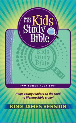 KJV Kids Study Bible Flex Purple and Green Imprintable (Genuine Leather)