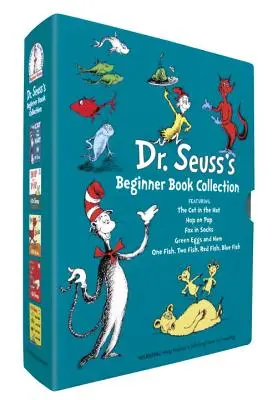 Collection de livres pour débutants du Dr Seuss : Le chat dans le chapeau ; Un poisson, deux poissons, le poisson rouge, le poisson bleu ; Les oeufs verts et le jambon ; Hop on Pop ; Le renard dans les chaussettes - Dr. Seuss's Beginner Book Collection: The Cat in the Hat; One Fish Two Fish Red Fish Blue Fish; Green Eggs and Ham; Hop on Pop; Fox in Socks