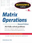 Schaum's Outline of Matrix Operations (en anglais) - Schaum's Outline of Matrix Operations