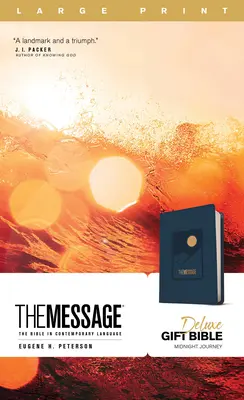 The Message Deluxe Gift Bible, Large Print (Leather-Look, Navy) : La Bible en langue contemporaine - The Message Deluxe Gift Bible, Large Print (Leather-Look, Navy): The Bible in Contemporary Language