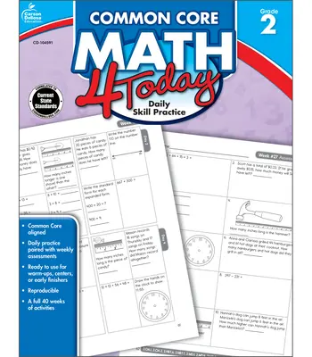 Tronc commun de mathématiques 4 aujourd'hui, 2e année - Common Core Math 4 Today, Grade 2