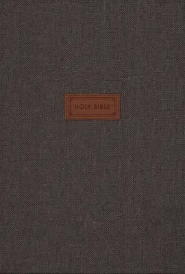 Niv, la Bible d'étude Grâce et Vérité, couverture cartonnée, gris, caractères rouges, impression confortable - Niv, the Grace and Truth Study Bible, Cloth Over Board, Gray, Red Letter, Comfort Print