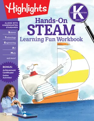 Cahier d'exercices pratiques pour l'apprentissage de la vapeur en maternelle - Kindergarten Hands-On Steam Learning Fun Workbook