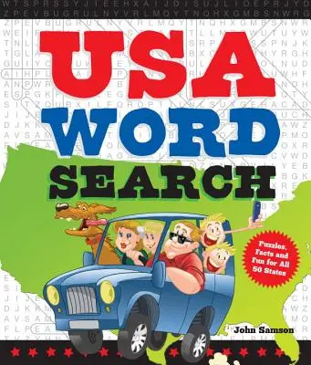 Mots croisés USA : Casse-tête, faits et amusement pour 50 États - USA Word Search: Puzzles, Facts, and Fun for 50 States