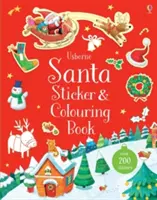 Livre d'autocollants et de coloriage du Père Noël - Santa Sticker and Colouring Book