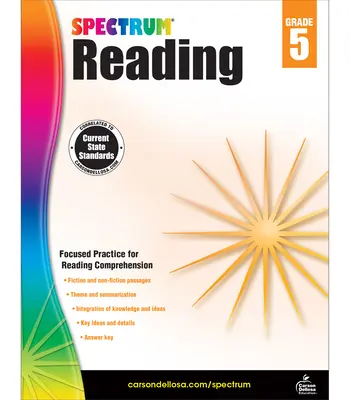 Cahier d'exercices de lecture Spectrum, 5e année - Spectrum Reading Workbook, Grade 5