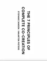 Les 7 principes de la co-création complète - The 7 Principles of Complete Co-Creation