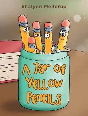 Un pot de crayons jaunes - A Jar of Yellow Pencils