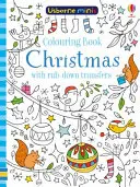 Livre de coloriage de Noël avec transferts par frottement - Colouring Book Christmas with rub-down transfers