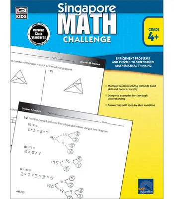 Défi mathématique de Singapour, 4e - 6e année - Singapore Math Challenge, Grades 4 - 6