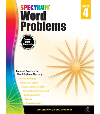 Spectrum Word Problems, 4e année - Spectrum Word Problems, Grade 4