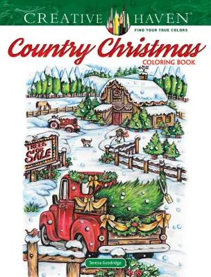 Livre à colorier Creative Haven Country Christmas - Creative Haven Country Christmas Coloring Book