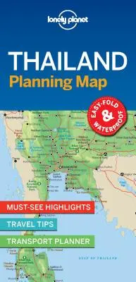 Lonely Planet Thaïlande Carte de planification 1 - Lonely Planet Thailand Planning Map 1