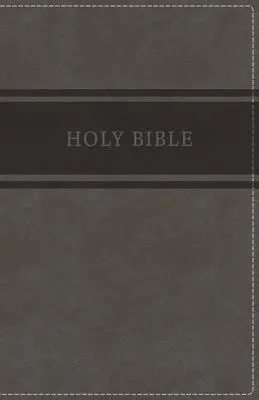 KJV, Deluxe Gift Bible, Imitation Leather, Gray, Red Letter Edition