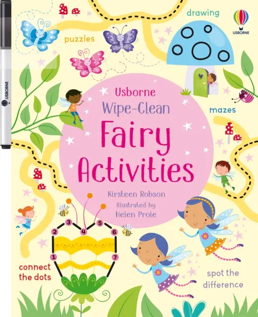 Activités de fées effaçables - Wipe-Clean Fairy Activities