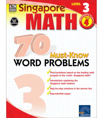 70 problèmes de mots à connaître, 4e année - 70 Must-Know Word Problems, Grade 4