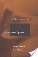 Pour plus d'une voix : vers une philosophie de l'expression vocale - For More Than One Voice: Toward a Philosophy of Vocal Expression