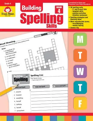 Construire des compétences en orthographe 4e année - Building Spelling Skills Grade 4