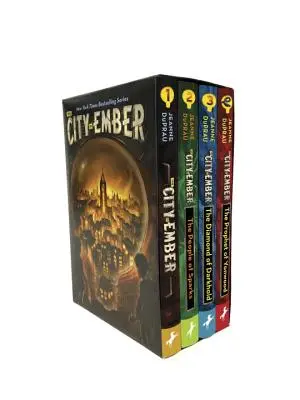 Le coffret complet de La Cité de la Braise : La Cité de la Braise ; Le Peuple des Etincelles ; Le Diamant du Darkhold ; Le Prophète de Yonwood - The City of Ember Complete Boxed Set: The City of Ember; The People of Sparks; The Diamond of Darkhold; The Prophet of Yonwood