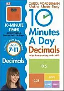 10 Minutes A Day Decimals, Ages 7-11 (Key Stage 2) - Supporte le programme national, aide à développer de solides compétences en mathématiques - 10 Minutes A Day Decimals, Ages 7-11 (Key Stage 2) - Supports the National Curriculum, Helps Develop Strong Maths Skills
