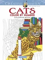 Livre à colorier Creative Haven Cats Color by Number - Creative Haven Cats Color by Number Coloring Book